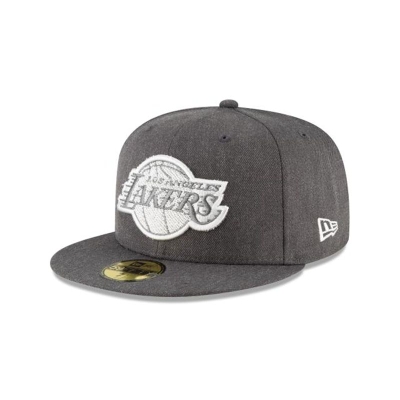 Los Angeles Lakers Gorra | New Era NBA Terrycloth 59fifty Fitted Cap Mexico - Grises